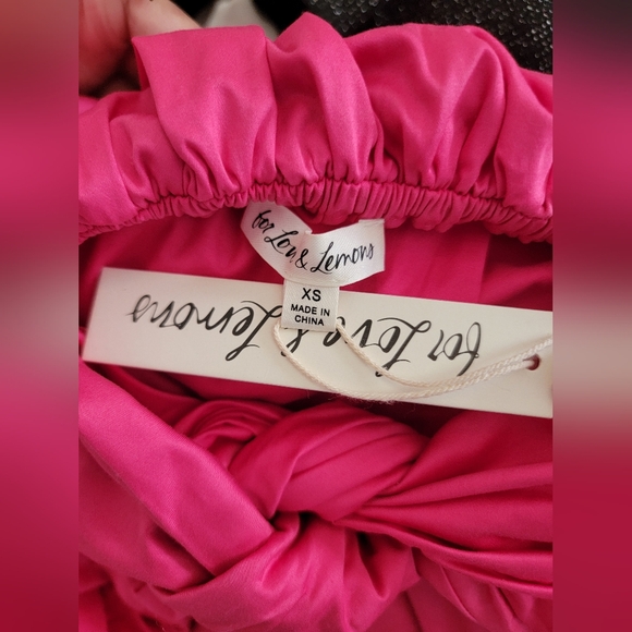 For Love & Lemons Clementine Mini Dress In Pink NWT - Picture 10 of 10